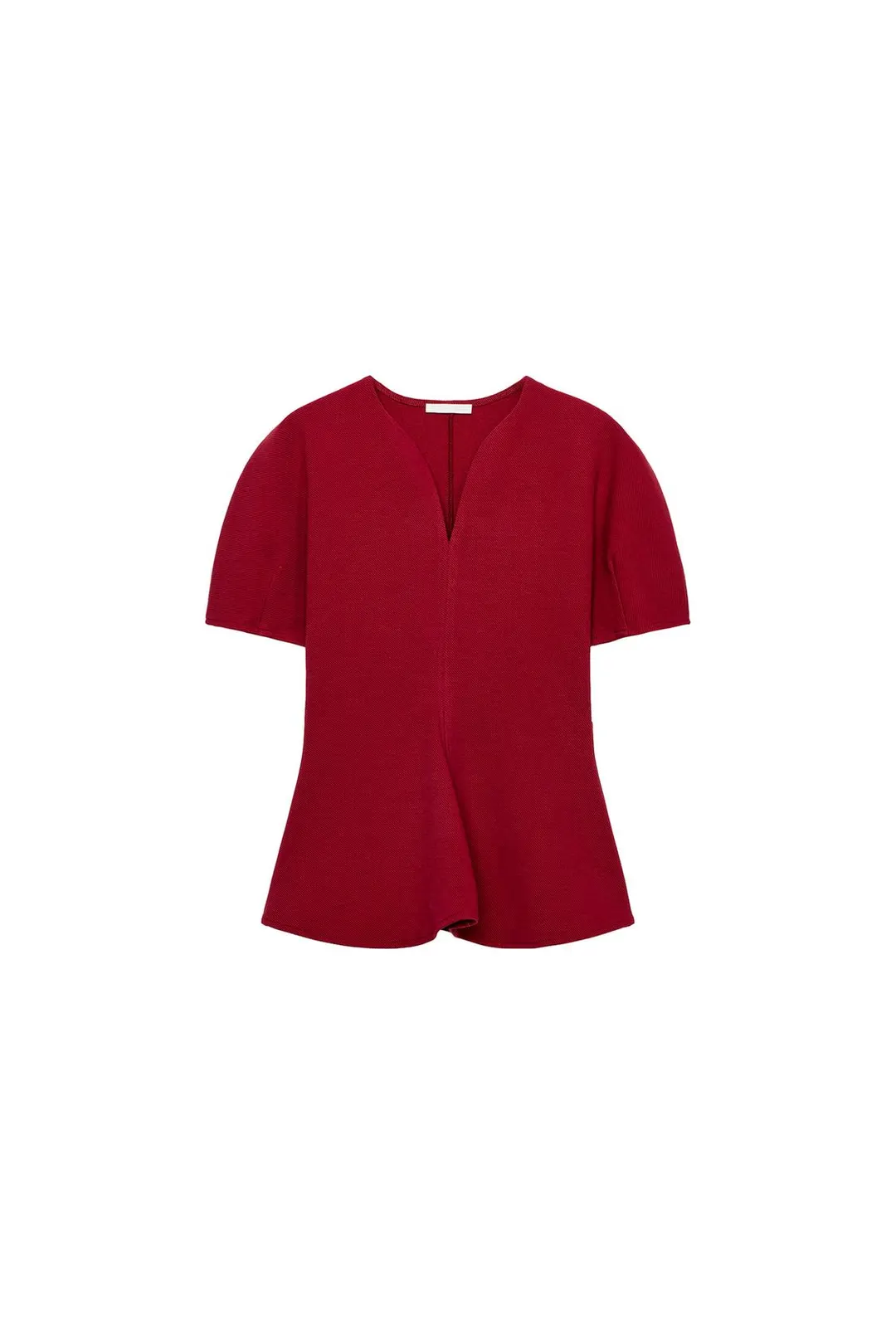 Топ с баской и пышными рукавами, Zara