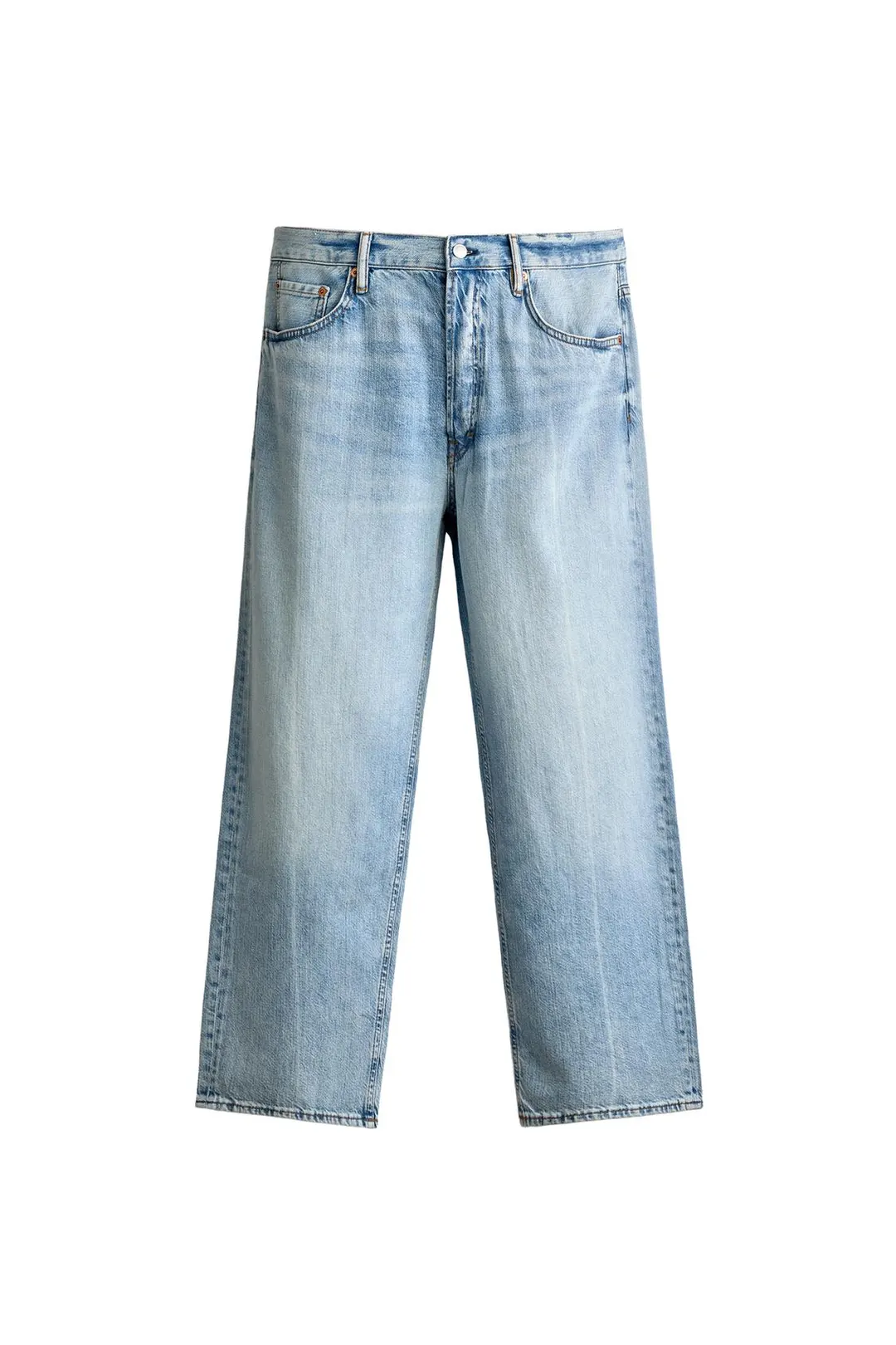 Укороченные легкие джинсы стандартного кроя, Zara