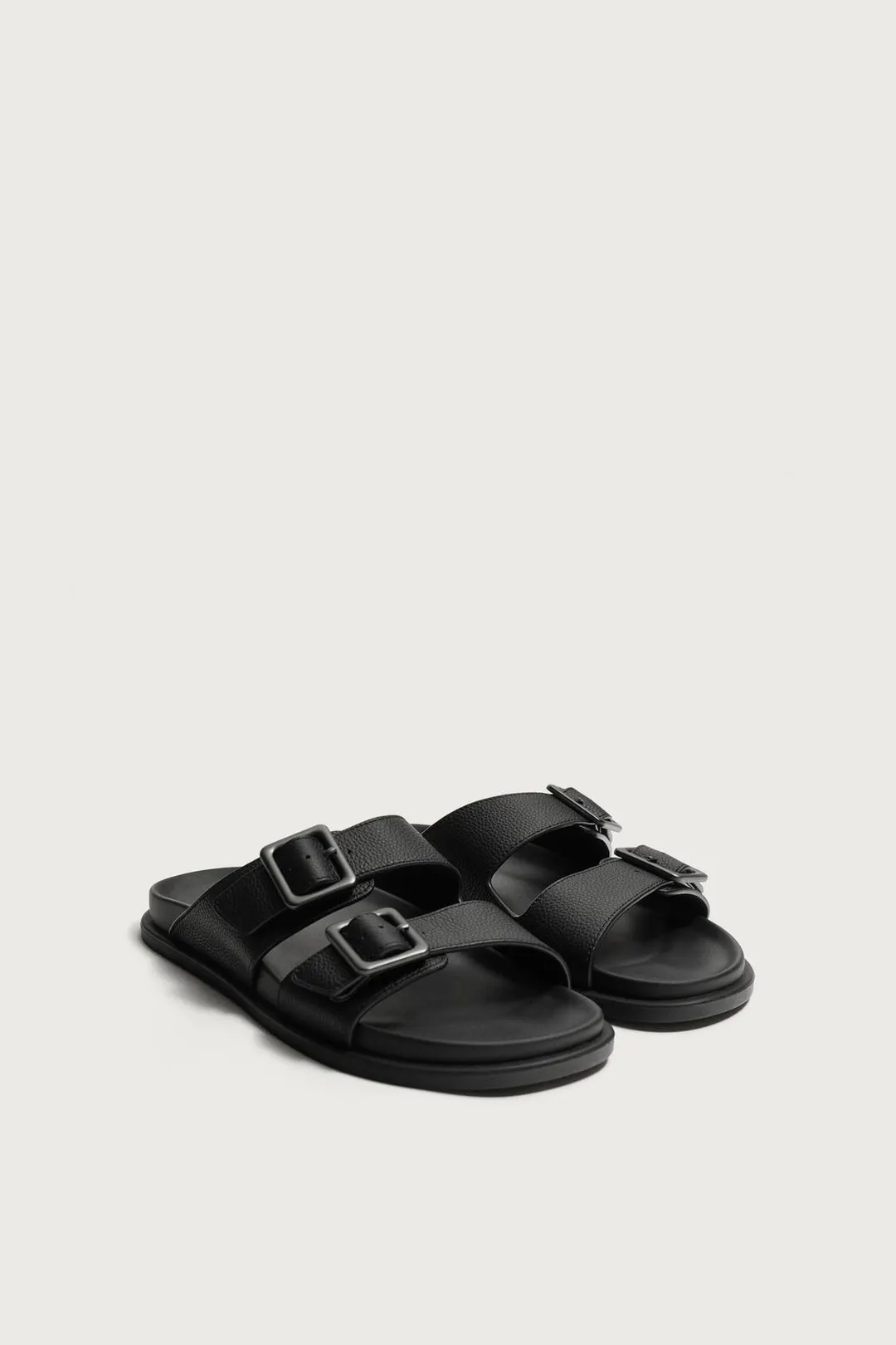 Сандалии из кожи с ремешками, Zara