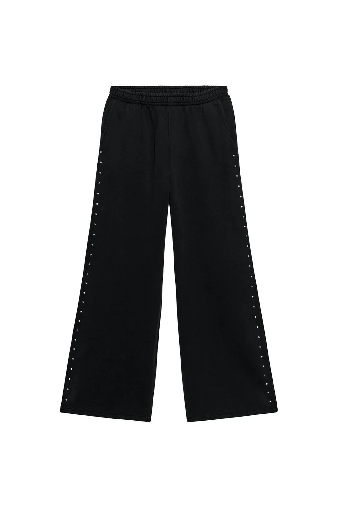 Брюки с эффектом варки и заклепками, Zara