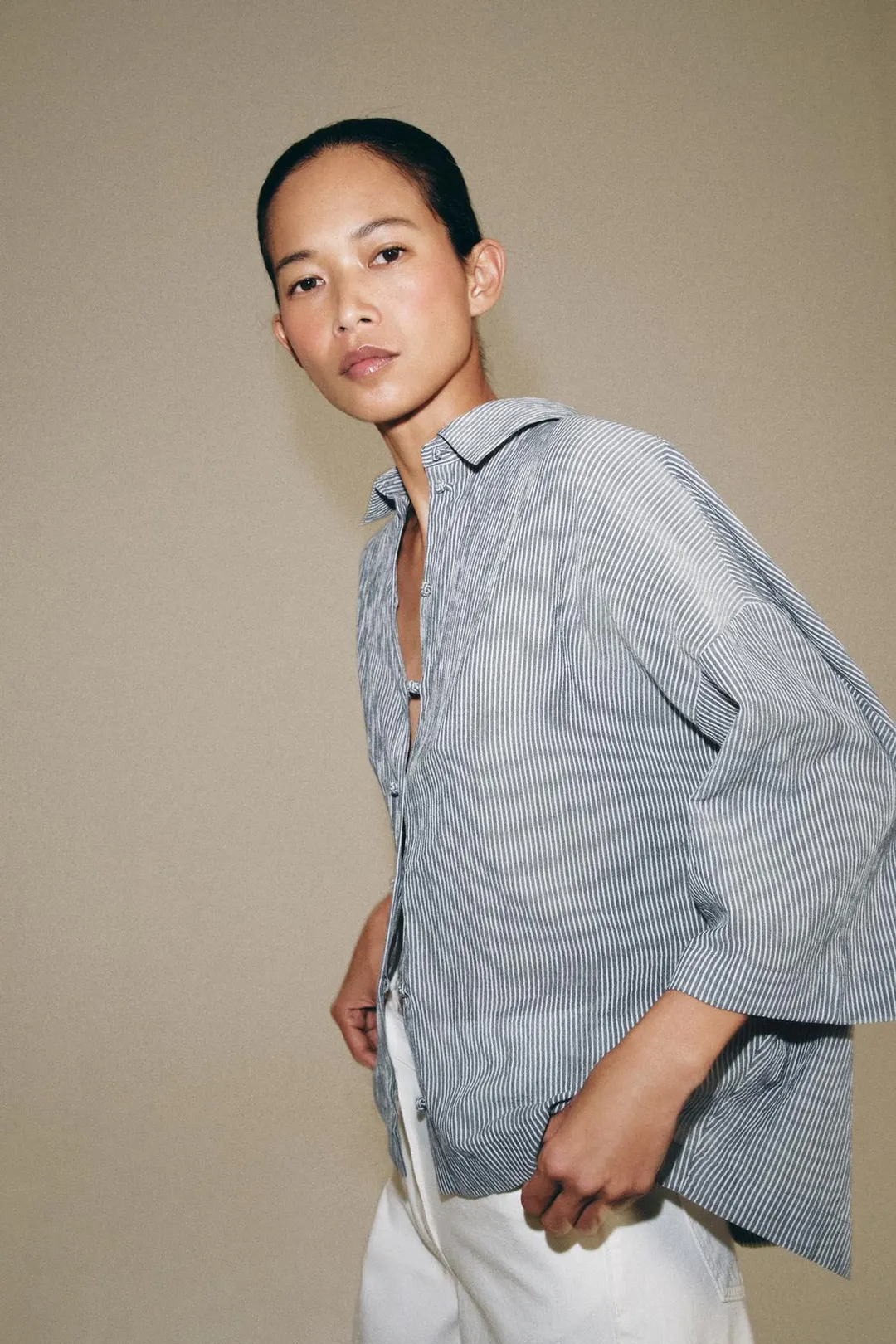 Рубашка с короткими рукавами ZW Collection, Zara