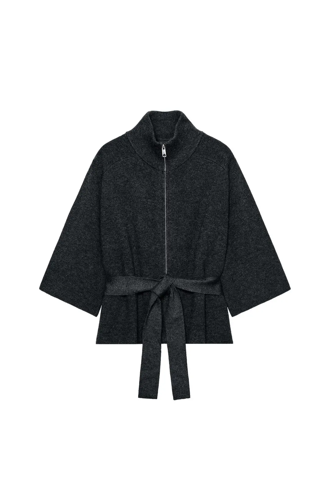 Вязаный кардиган с поясом, Zara