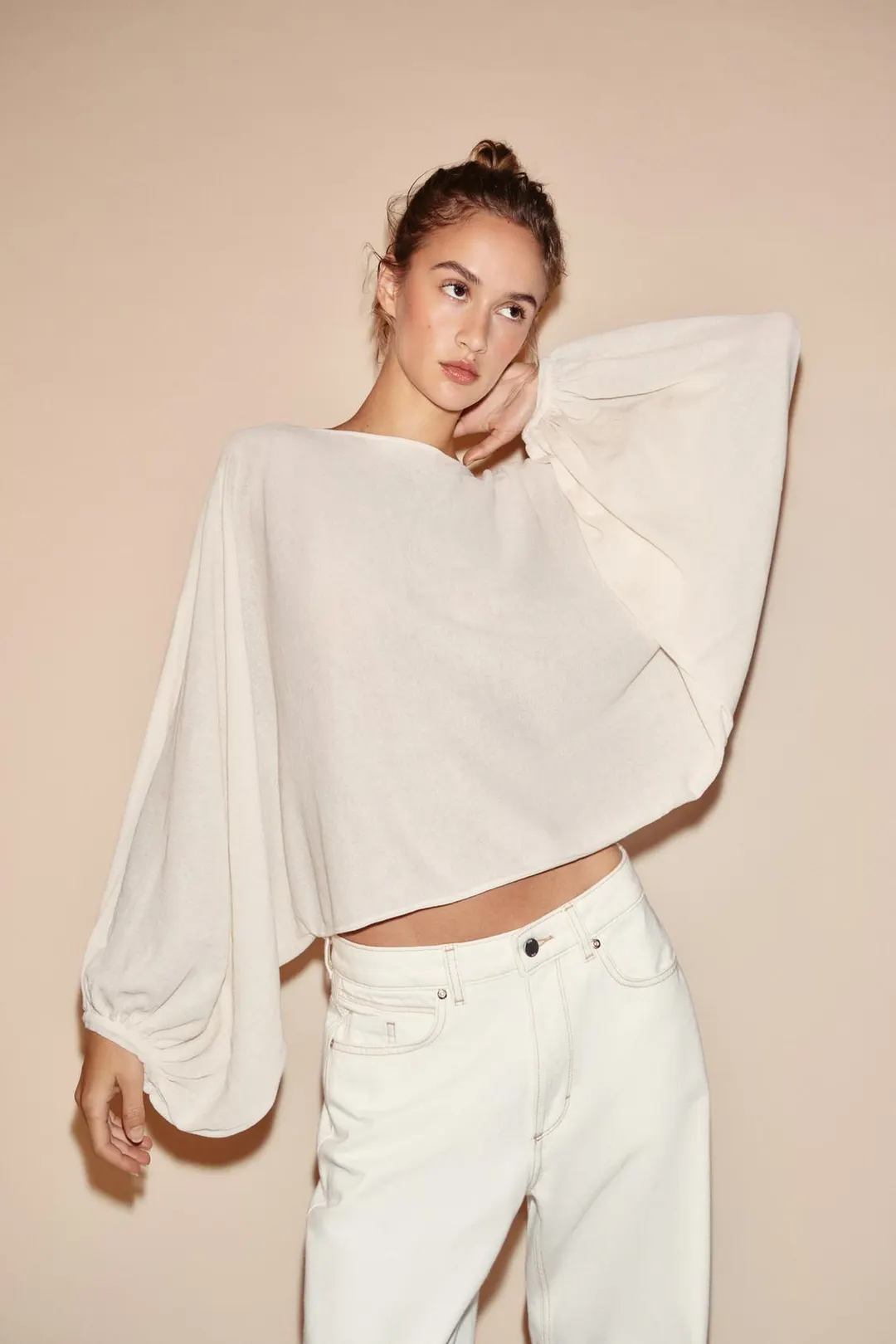 Джемпер с объемными рукавами, Zara