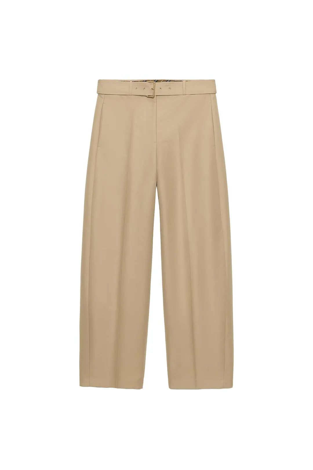 Брюки с защипами и ремнем ZW Collection, Zara
