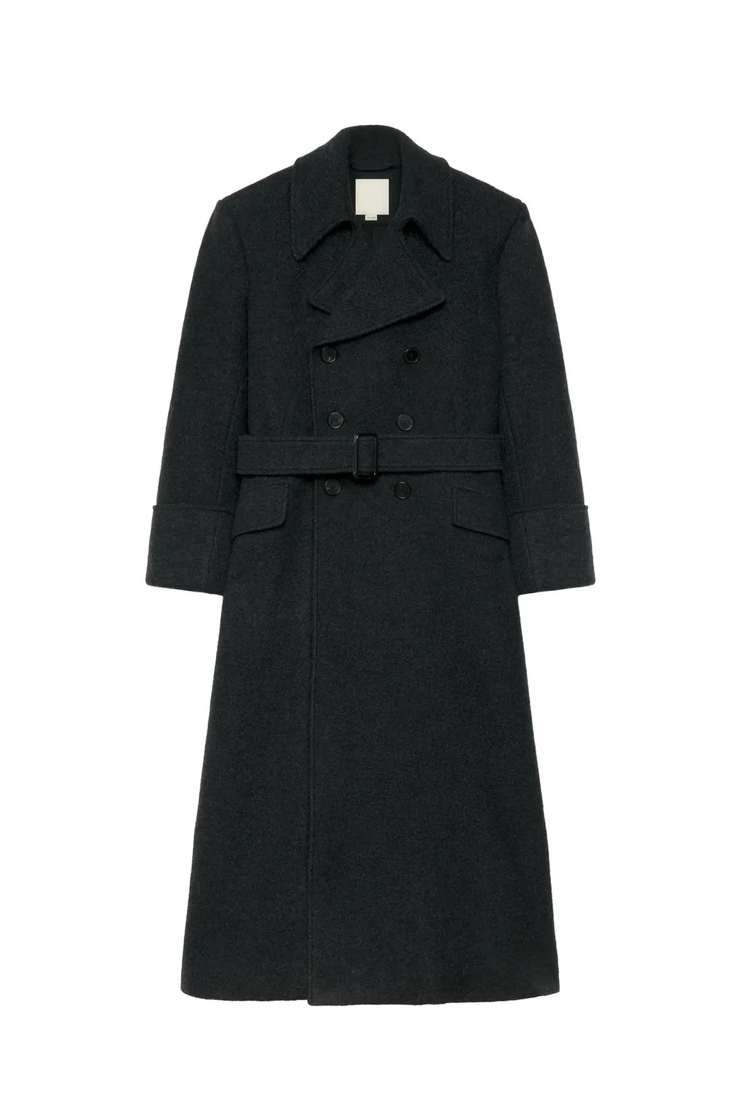 Пальто прямого кроя из 100% шерсти, Zara