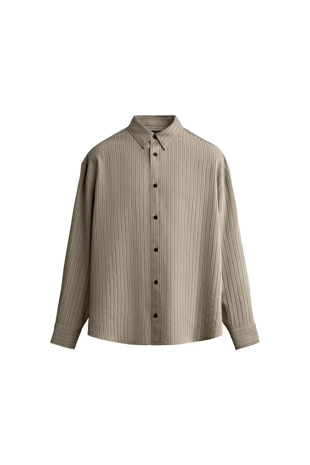 Струящаяся рубашка из жаккарда в полоску, Zara