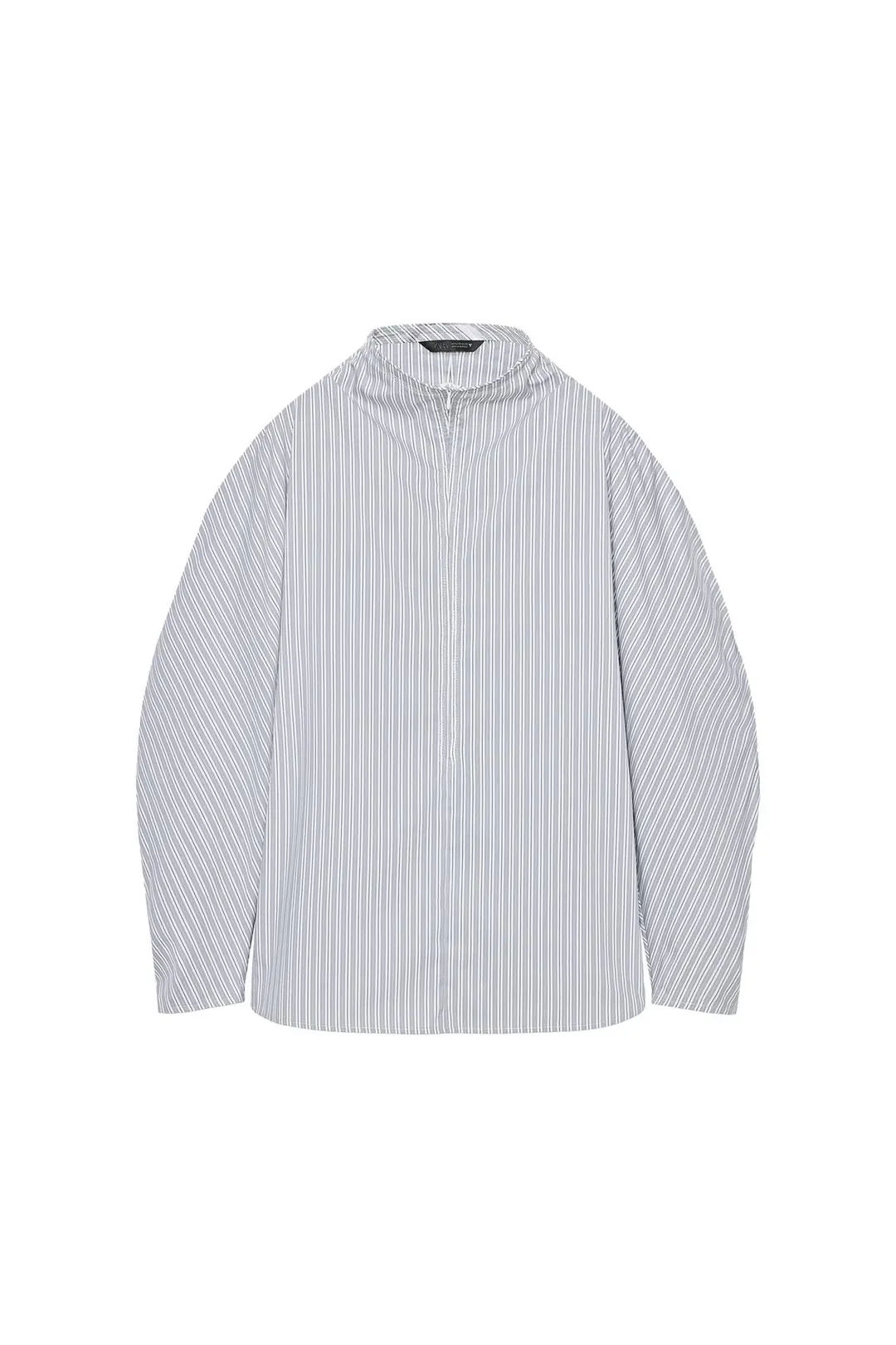 Рубашка объемная из поплина в полоску, Zara