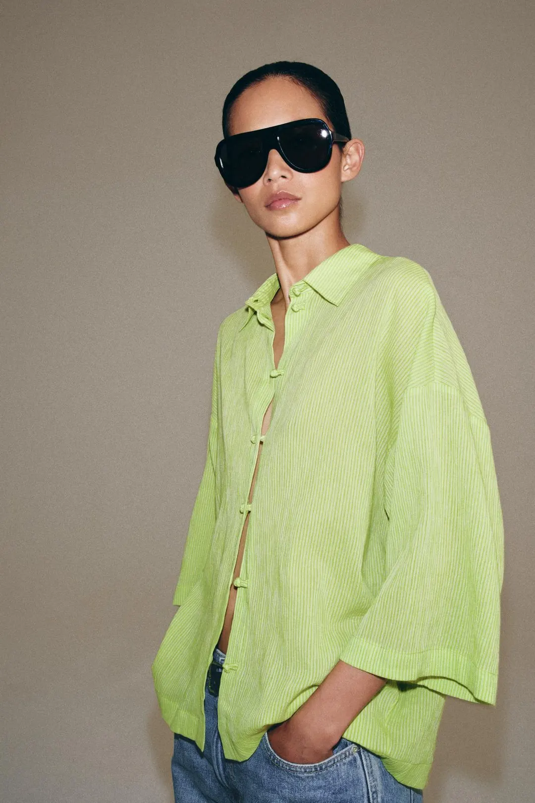 Рубашка с короткими рукавами ZW Collection, Zara