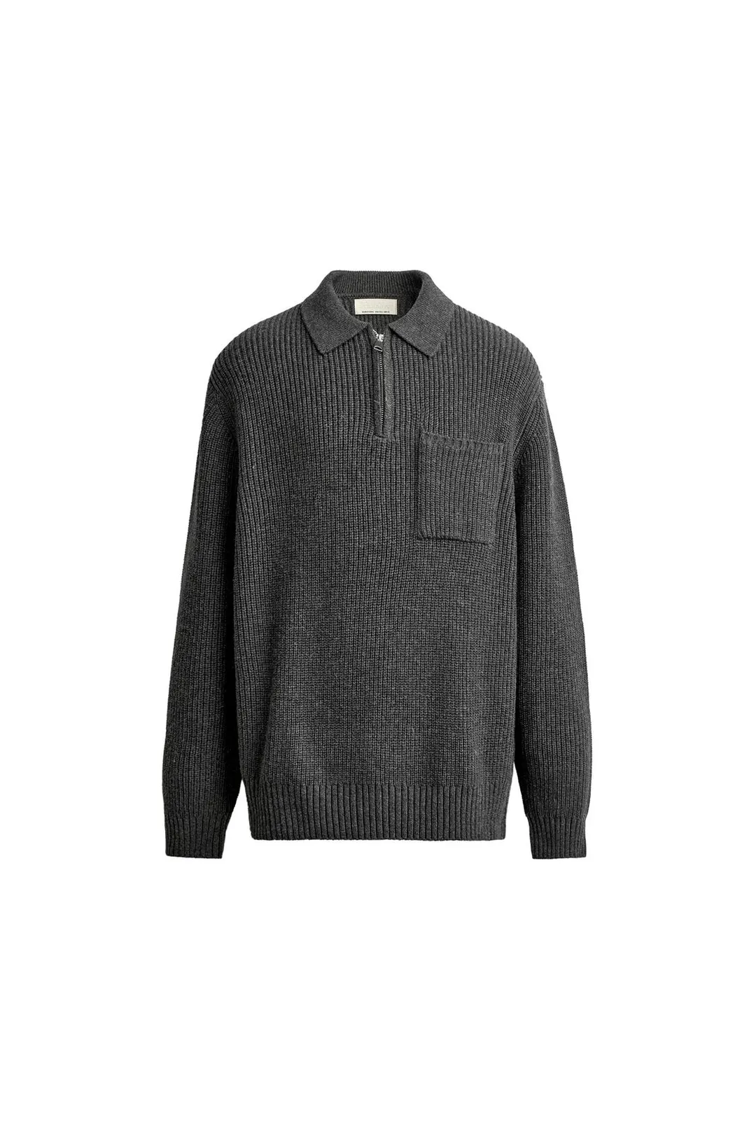 Вязаное поло из хлопка и шерсти с искусственным жемчугом, Zara