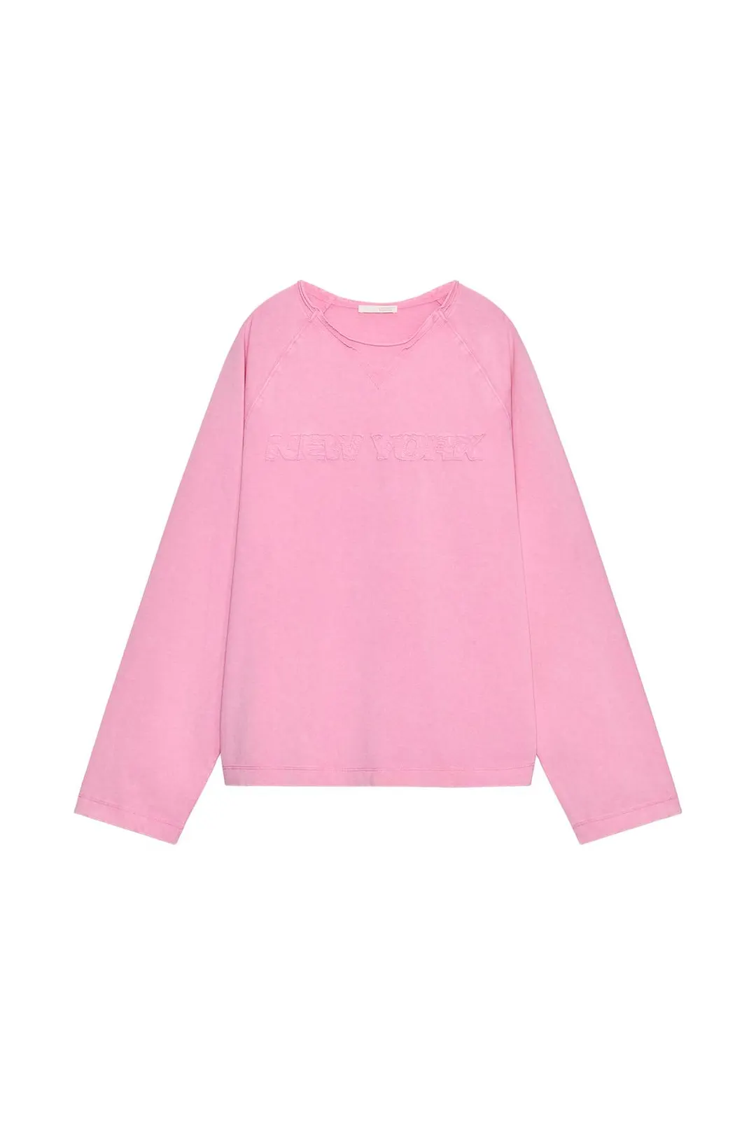 Футболка с вышивкой и эффектом стирки, Zara