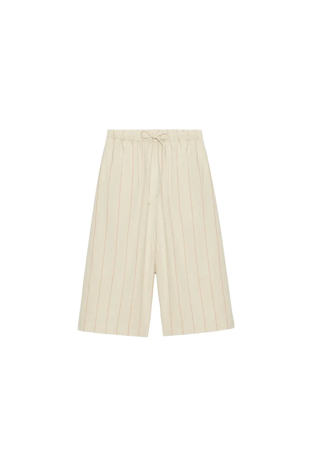 Кюлоты в полоску из смесового льна, Zara