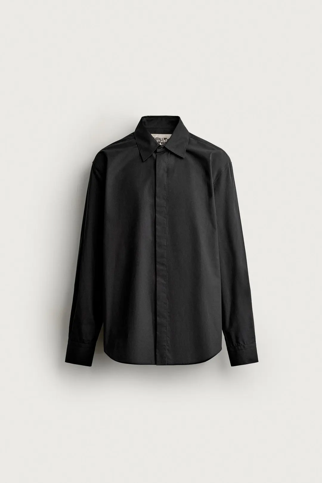 Рубашка свободного кроя из хлопкового поплина, Zara
