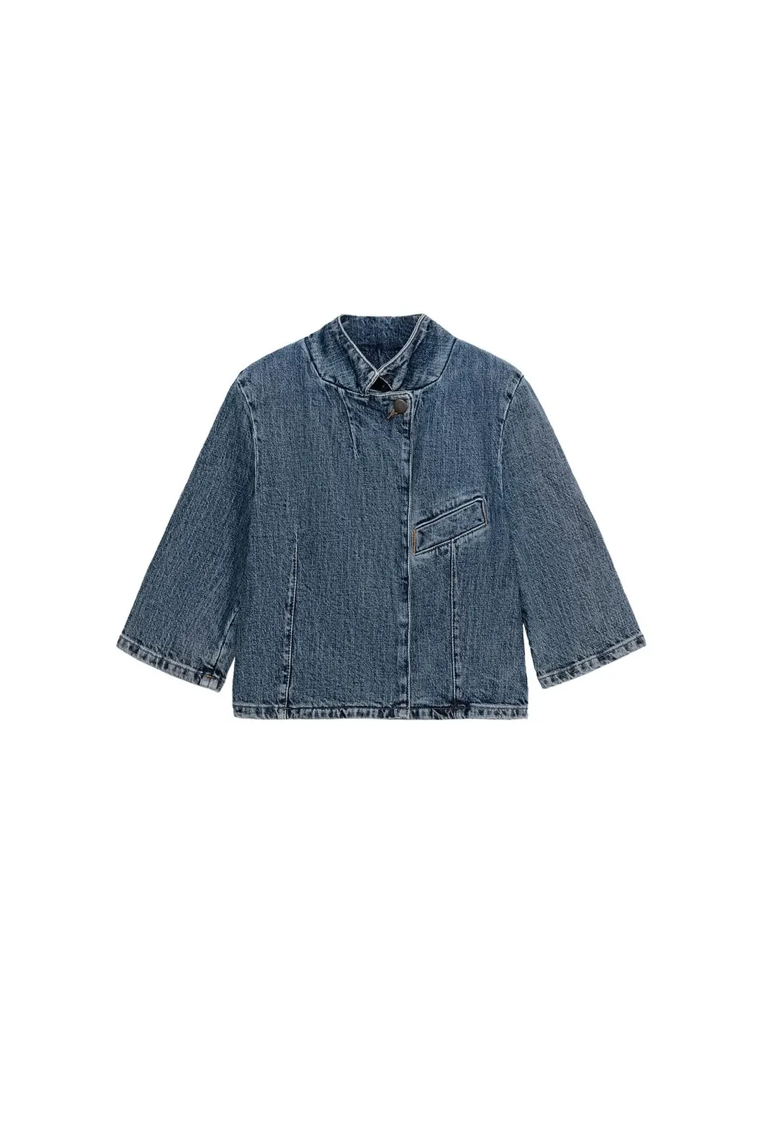 Укороченный джинсовый пиджак ZW Collection, Zara