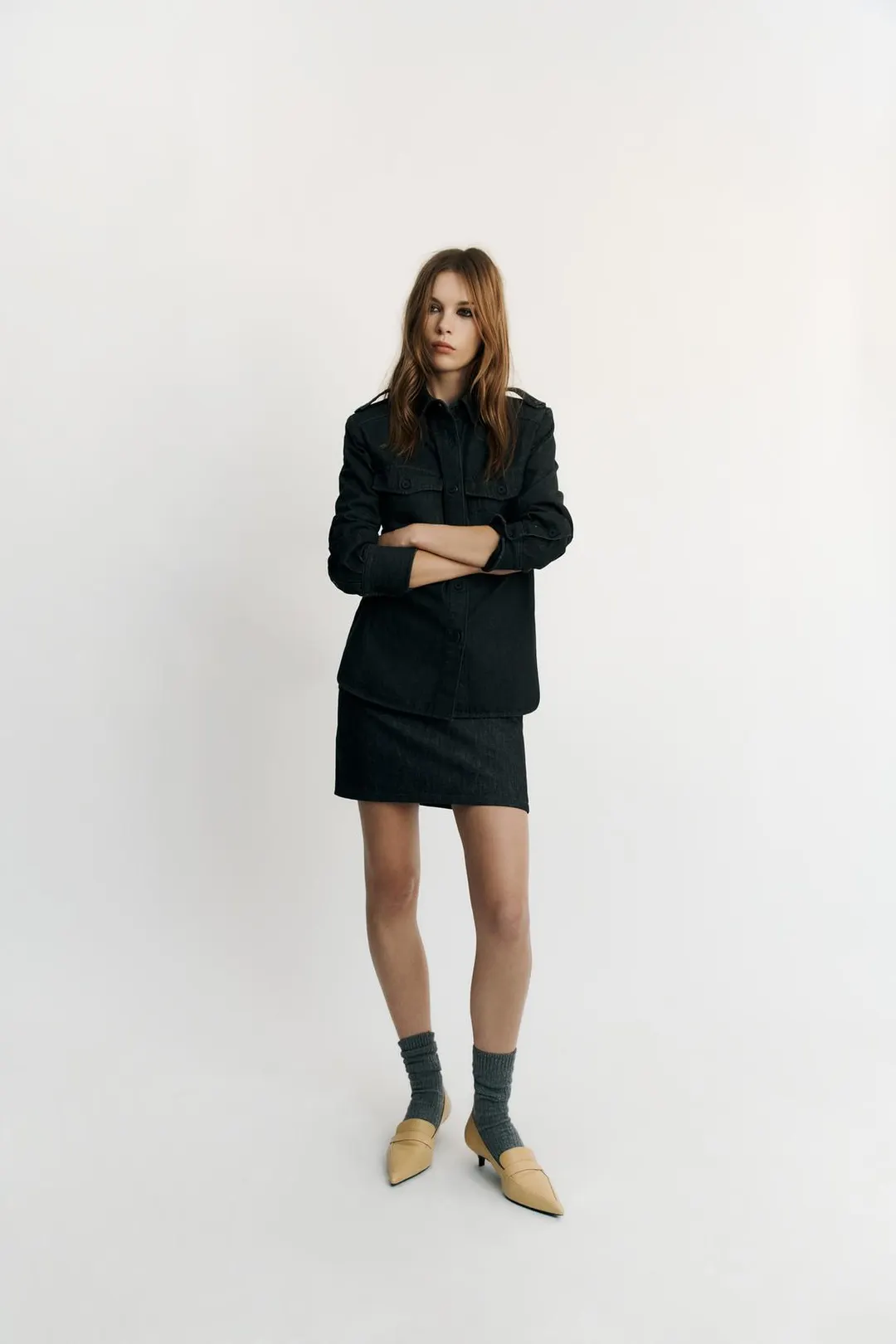 Юбка джинсовая TRF, Zara