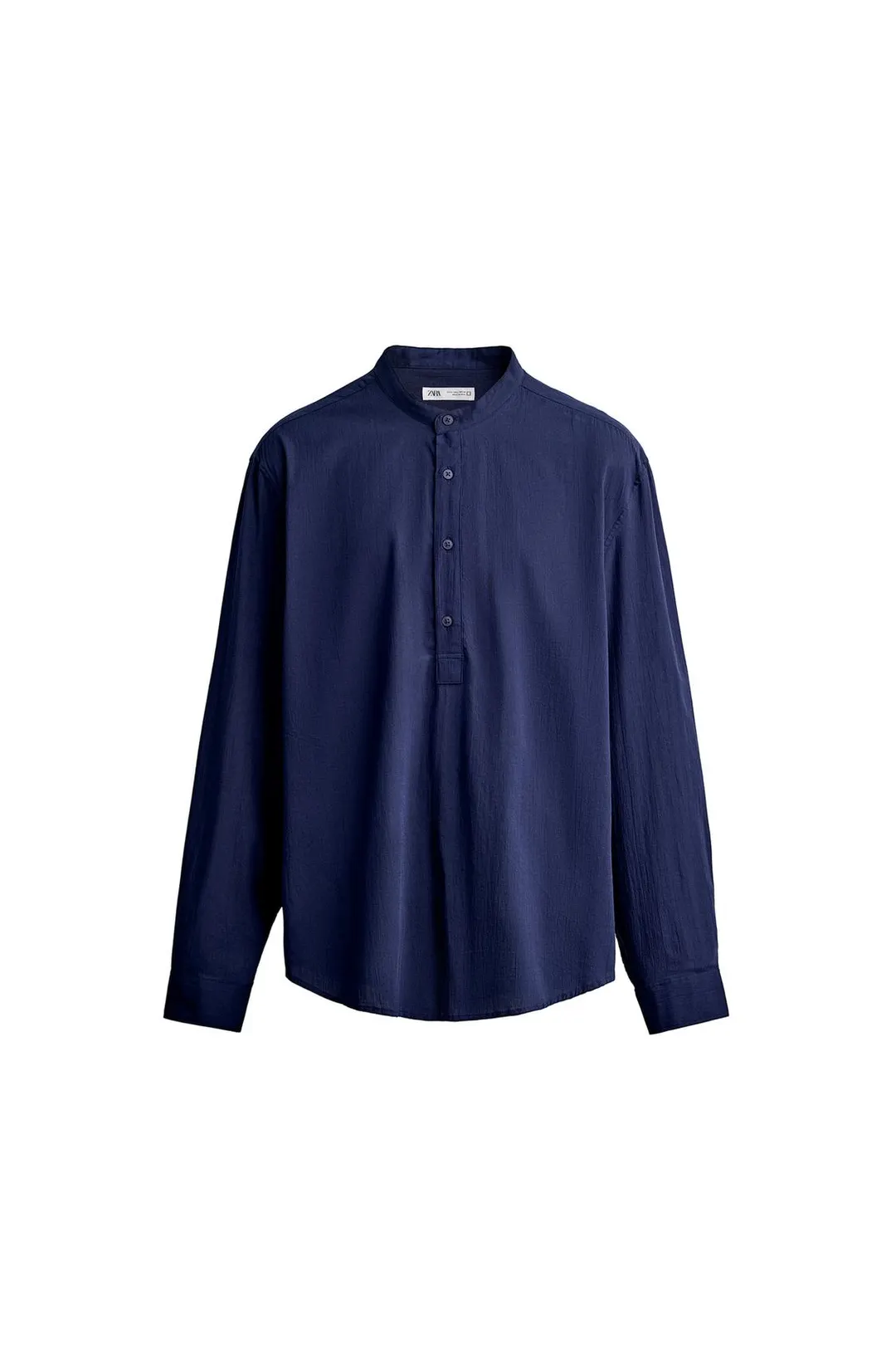 Поло с эффектом жатой ткани, Zara