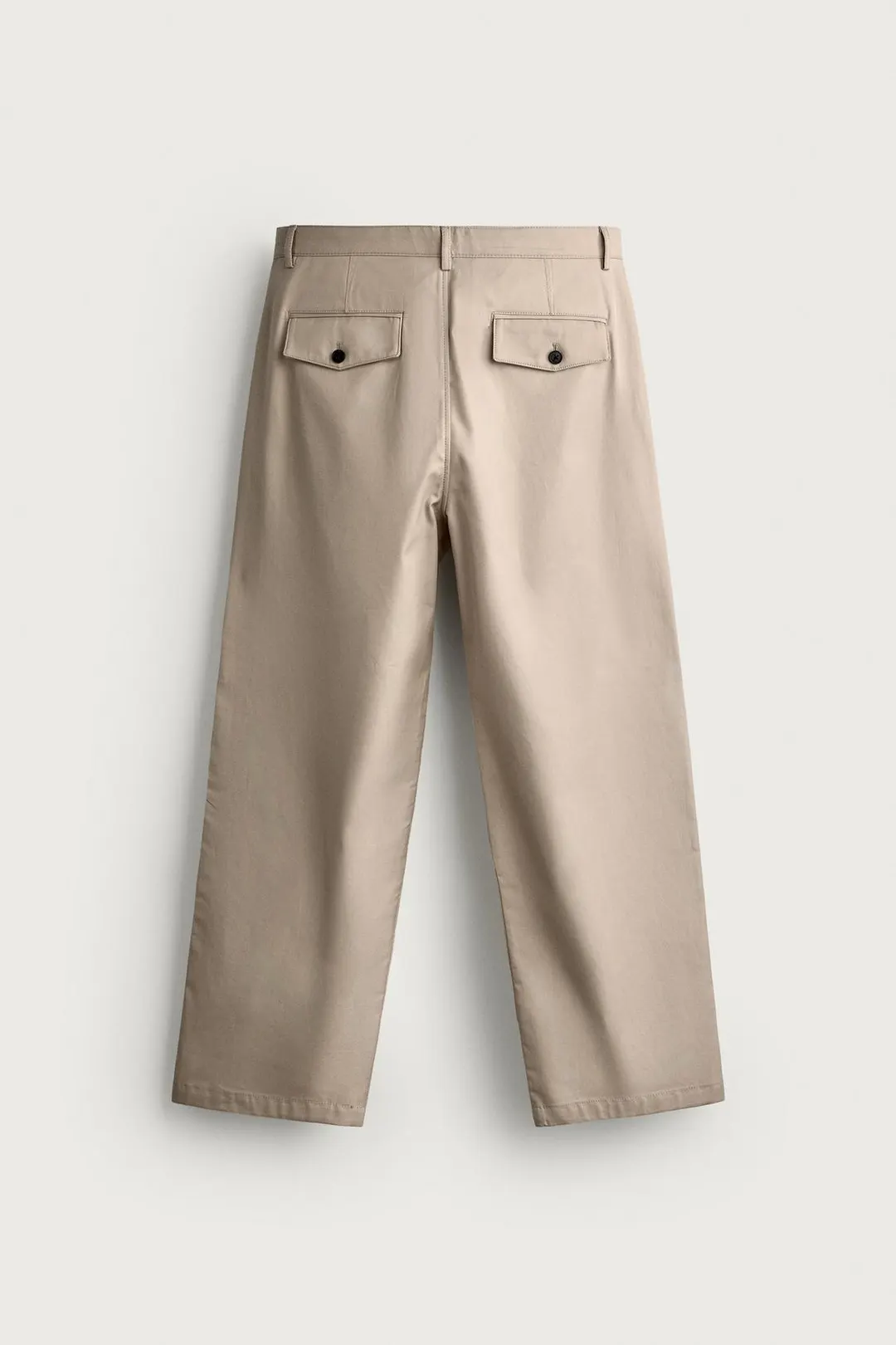Брюки прямого кроя со складками, Zara