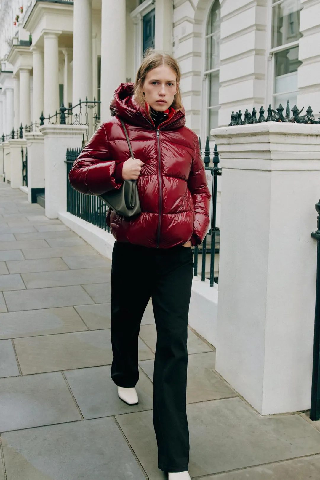 Стеганый водоотталкивающий непродуваемый анорак с капюшоном, Zara
