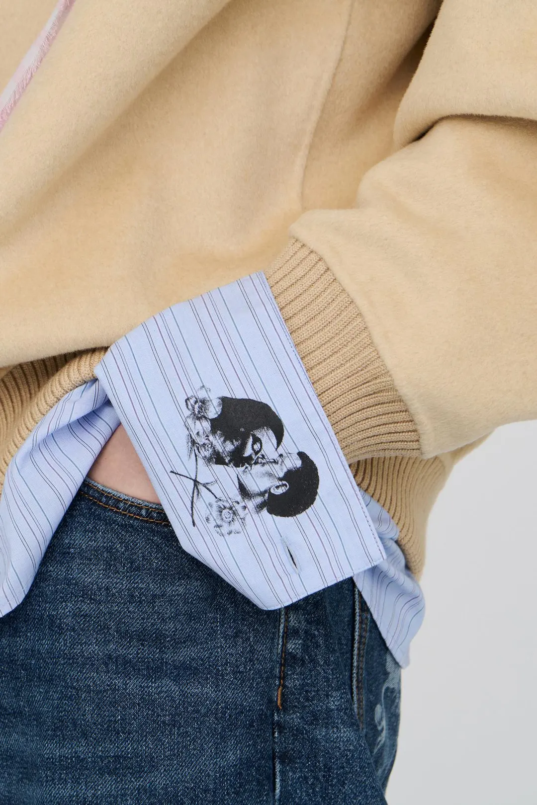Свитшот из смесовой шерсти с круглым вырезом, Zara