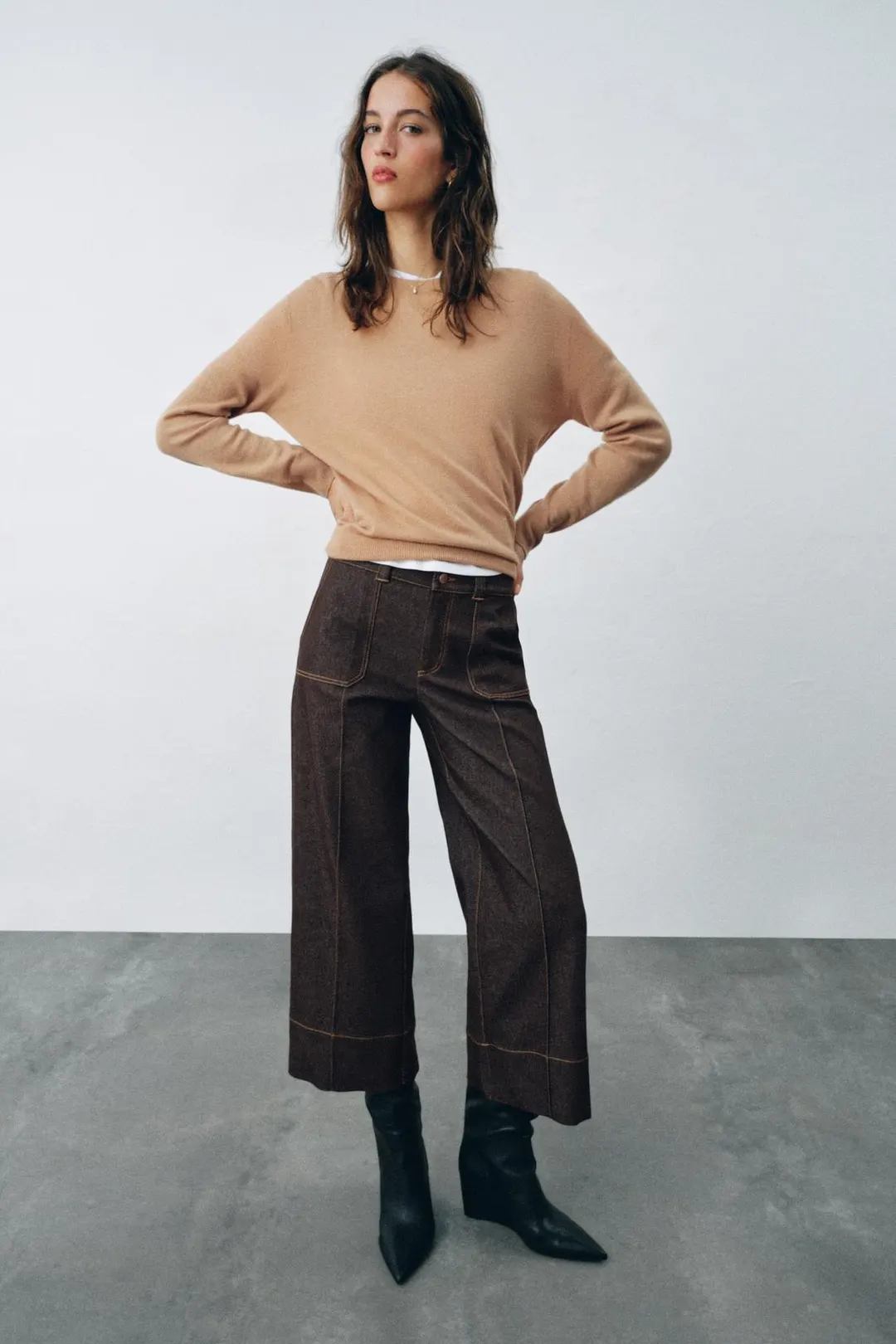 Кюлоты со средней посадкой Z1975, Zara