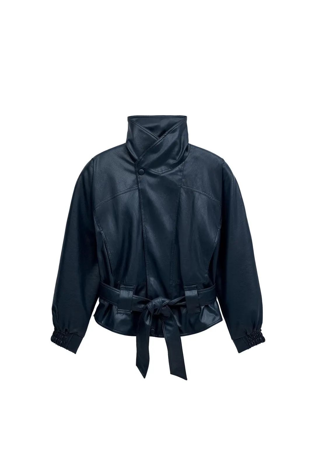 Куртка под кожу с поясом, Zara