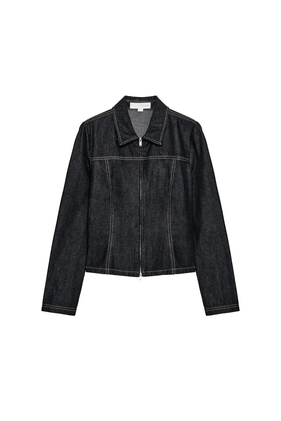 Джинсовая рубашка на молнии, Zara