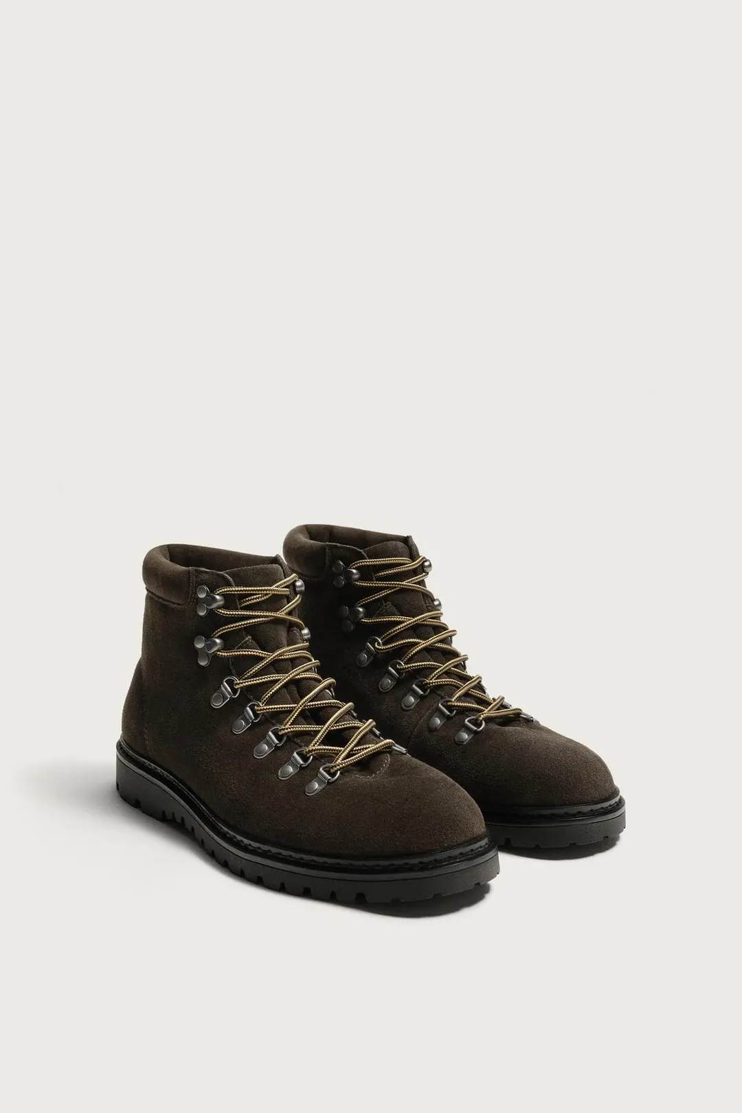 Треккинговые ботинки из кожи, Zara
