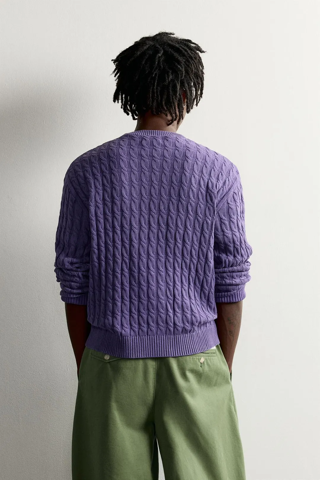 Кардиган с узором косы FRUIT OF THE LOOM™, Zara
