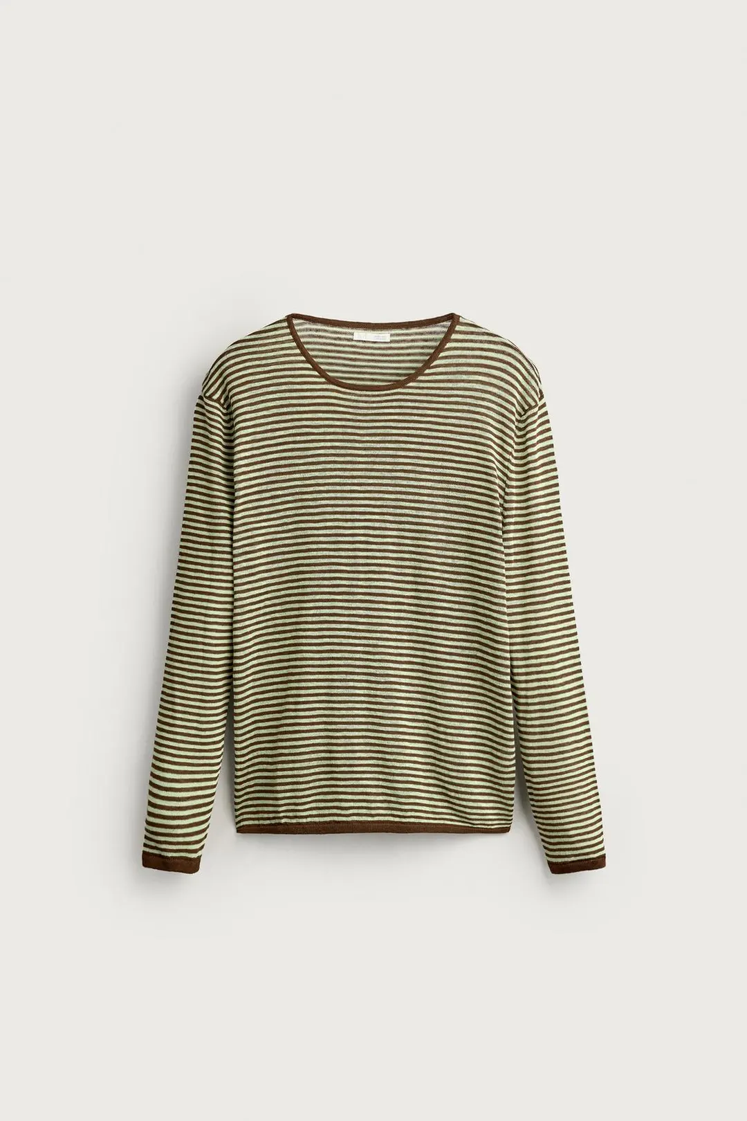 Легкий джемпер в полоску с жаккардовым узором, Zara