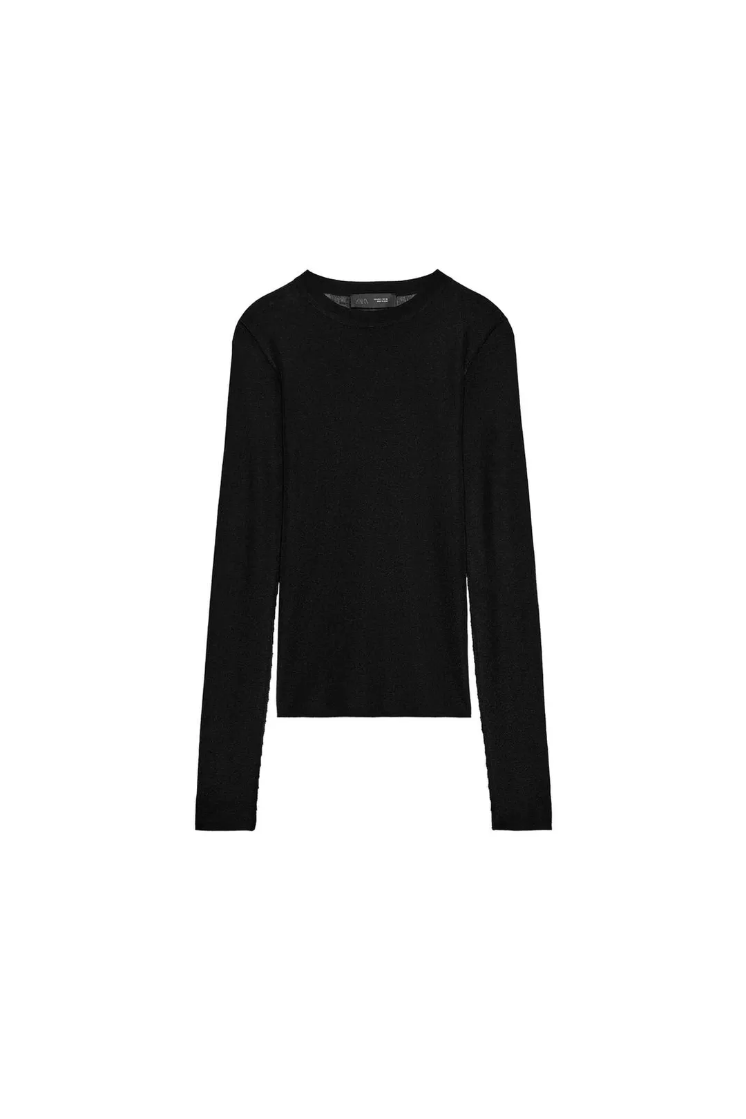 Полупрозрачный трикотажный топ, Zara