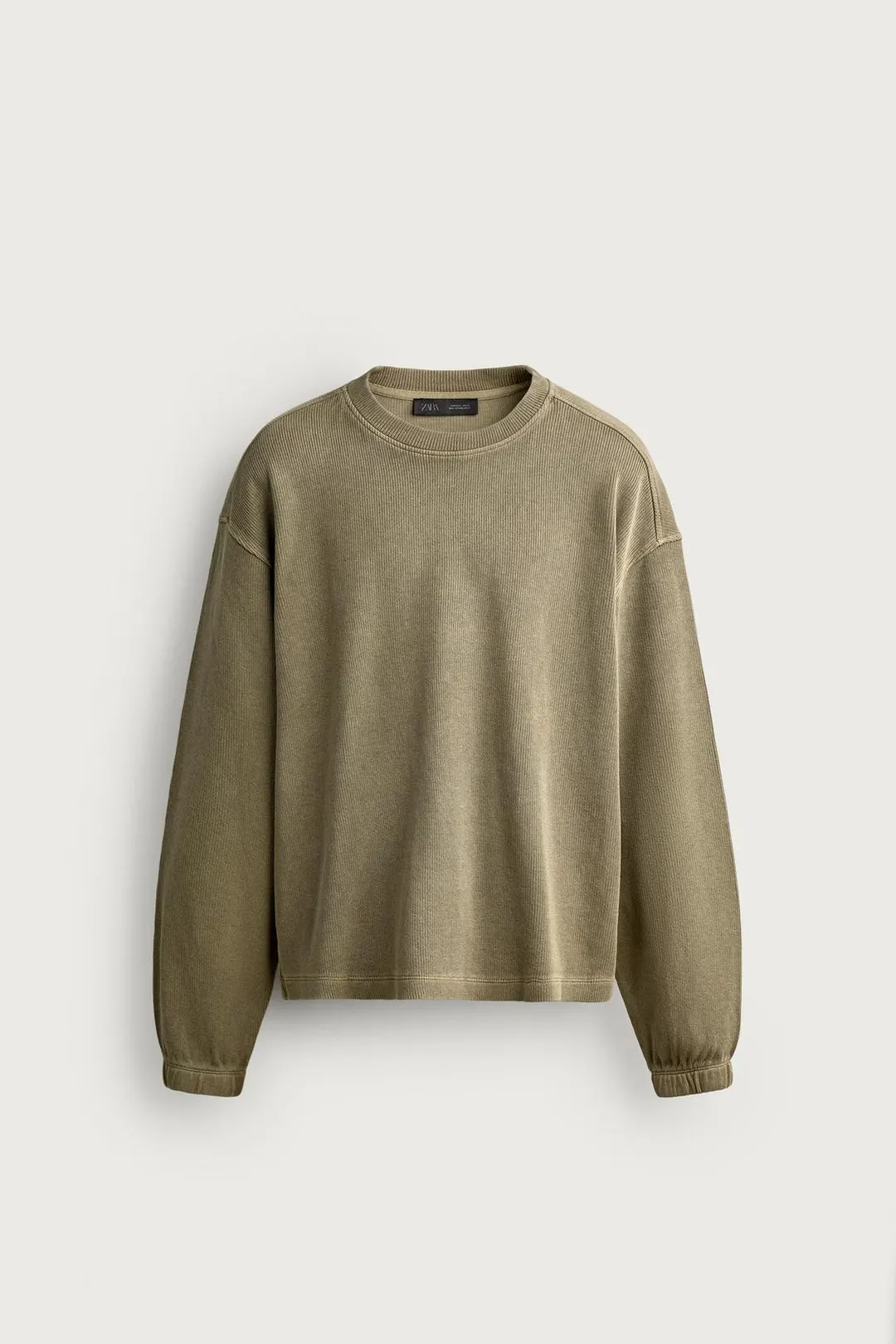 Толстовка свободного кроя из фактурной ткани, Zara