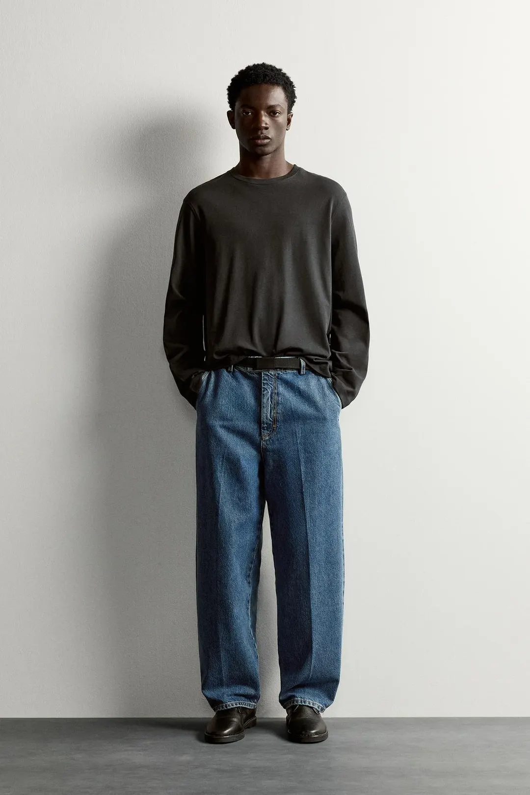 Футболка стандартного кроя с длинными рукавами, Zara