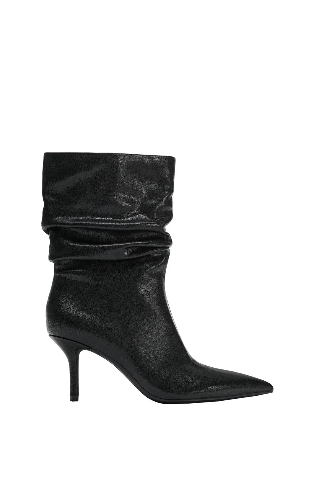 Ботильоны на каблуке с оборками, Zara