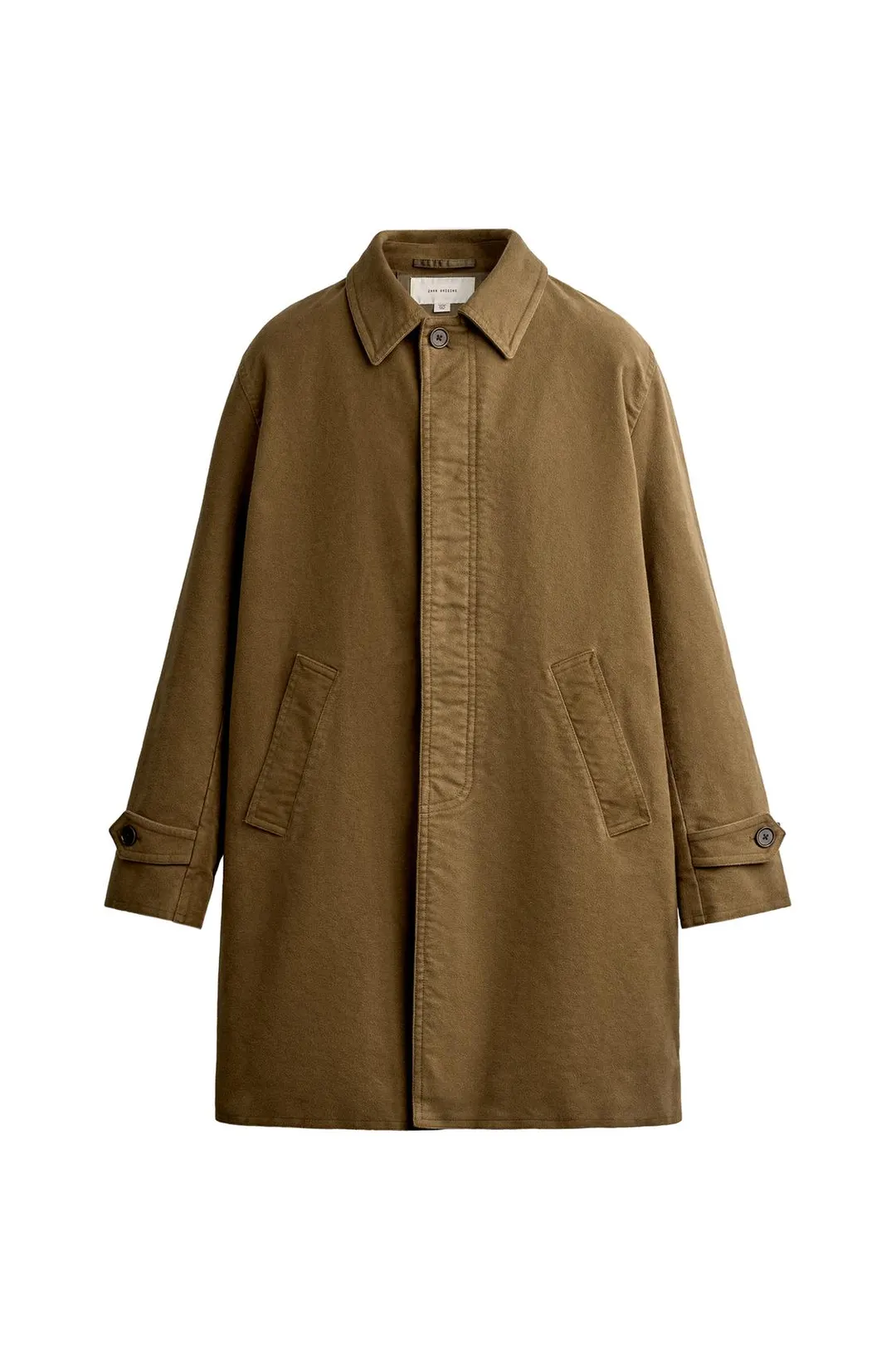 Пальто стандартного кроя из ворсистого хлопка, Zara