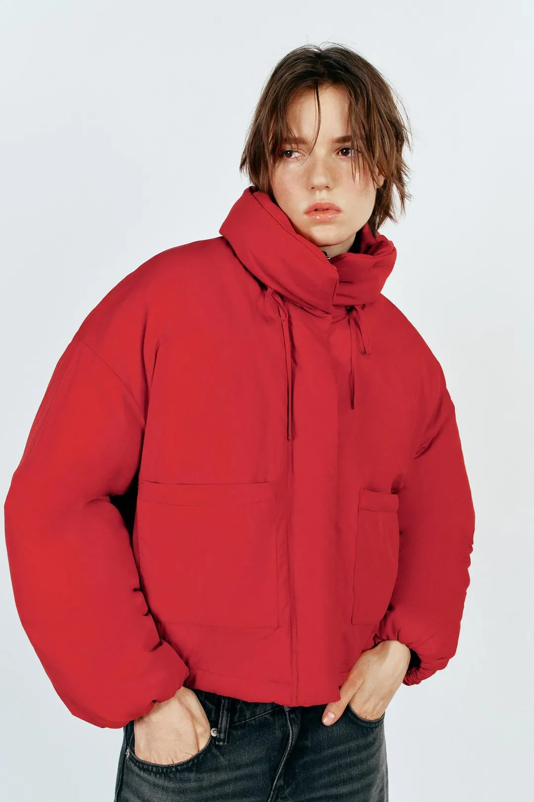 Водоотталкивающий анорак с карманом, Zara
