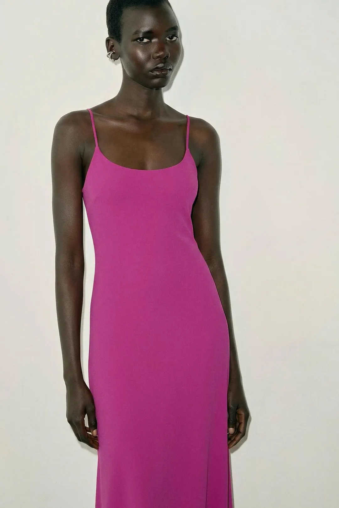 Длинное платье на бретелях, Zara
