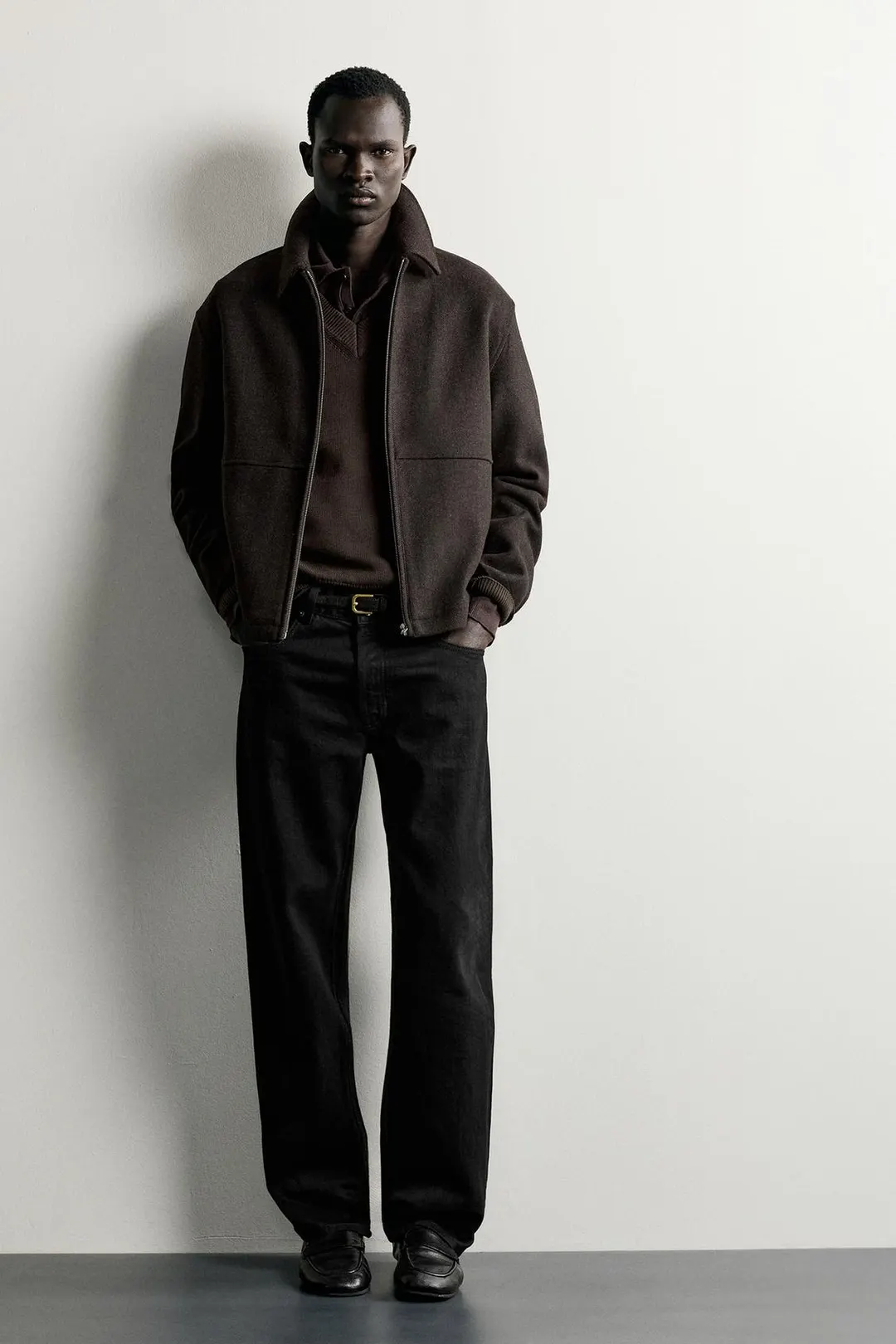 Куртка прямого кроя из смесовой шерсти, Zara
