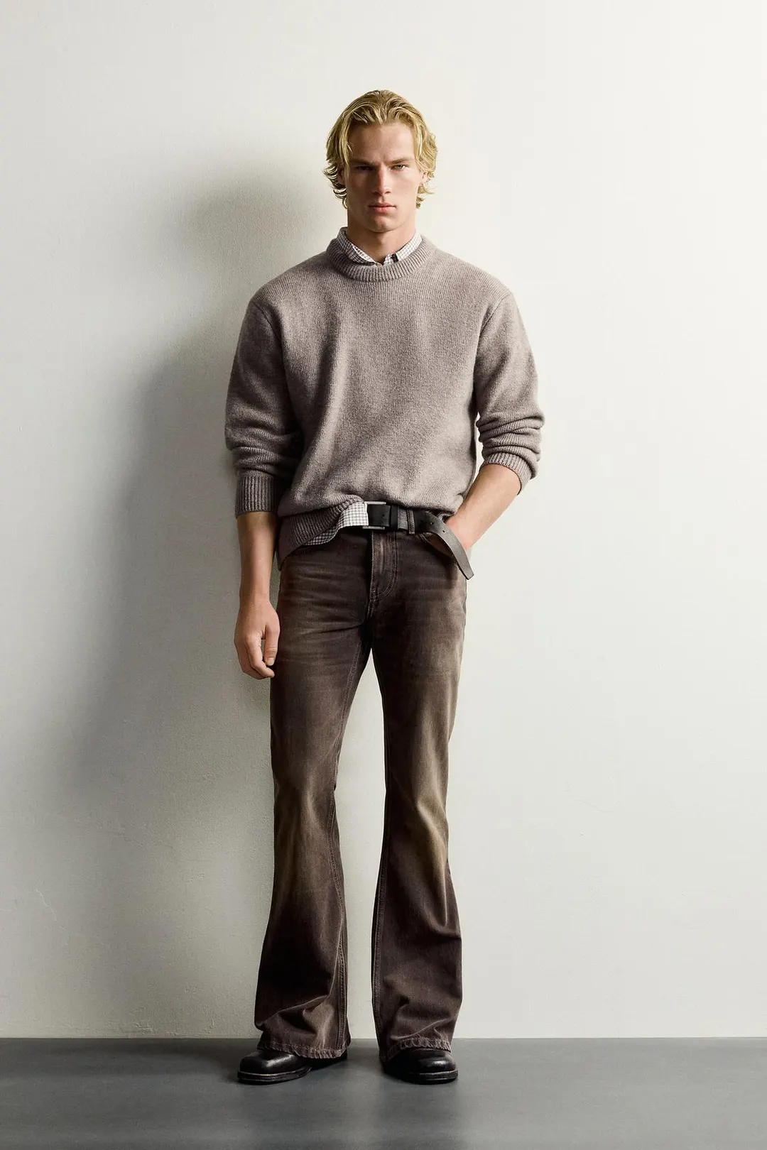 Свитер фактурный из смесовой шерсти, Zara