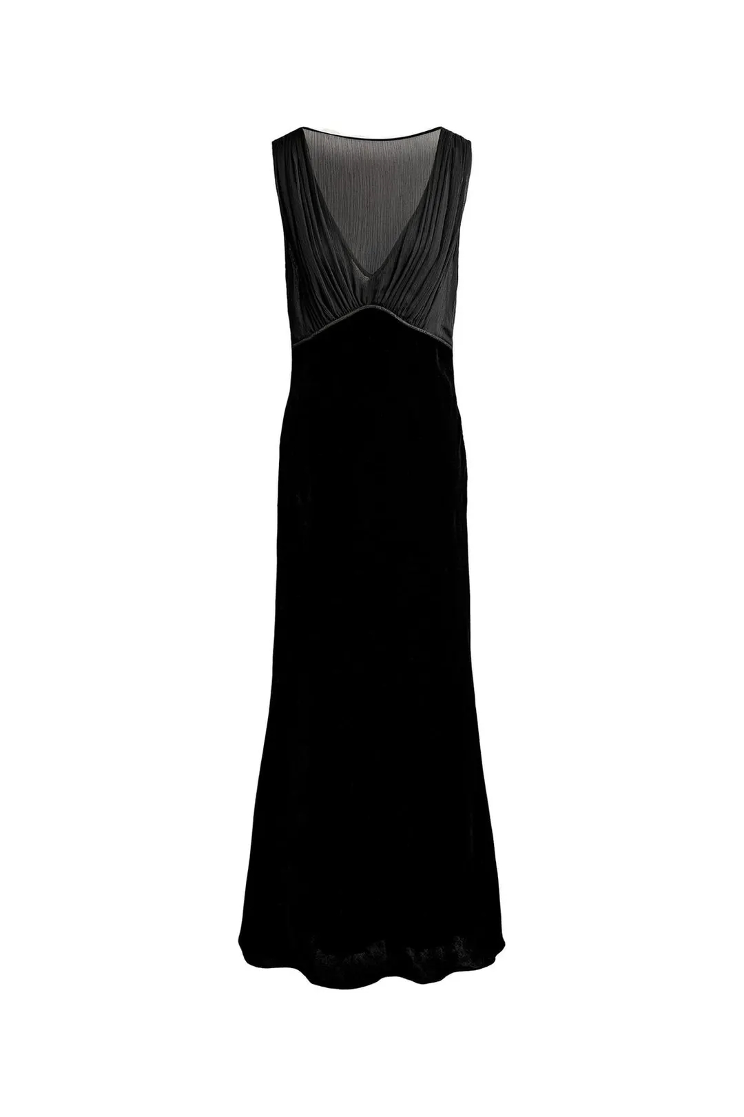 Длинное бархатное платье ZW Collection, Zara