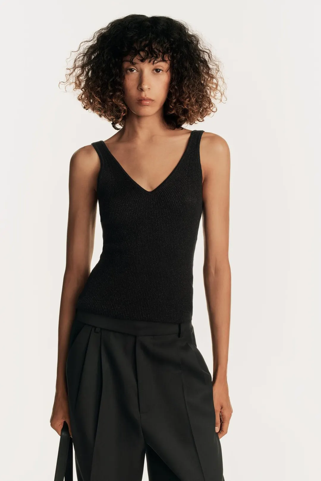 Вязаный топ на бретелях, Zara