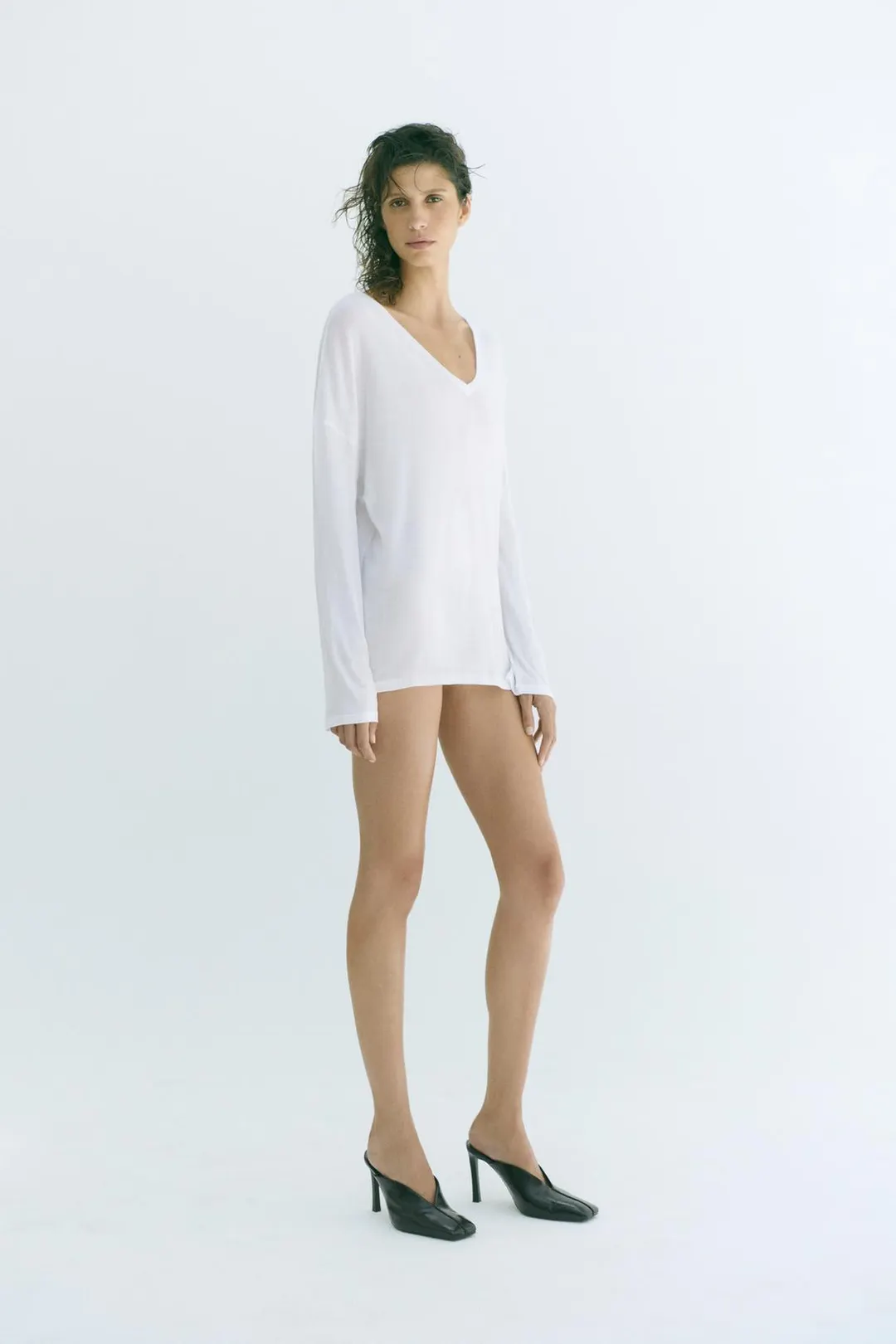 Футболка оверсайз из хлопка, Zara
