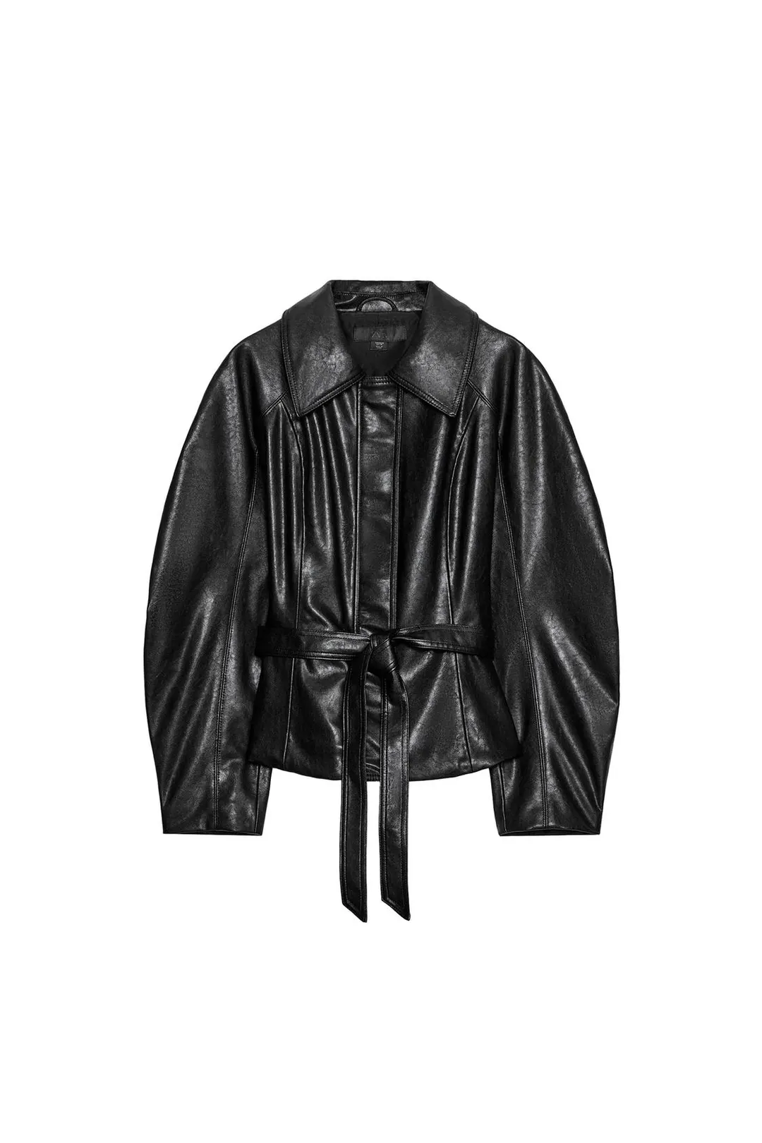 Куртка под кожу с поясом, Zara