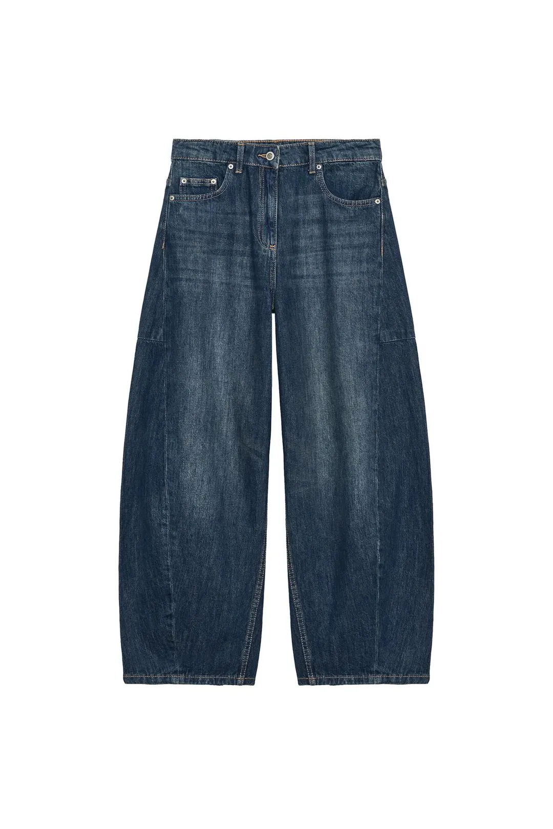 Джинсы-баллоны со средней посадкой ZW Collection, Zara