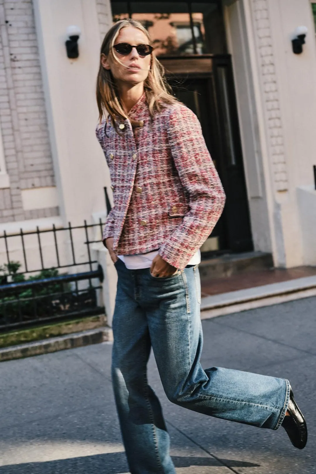 Укороченный фактурный блейзер, Zara