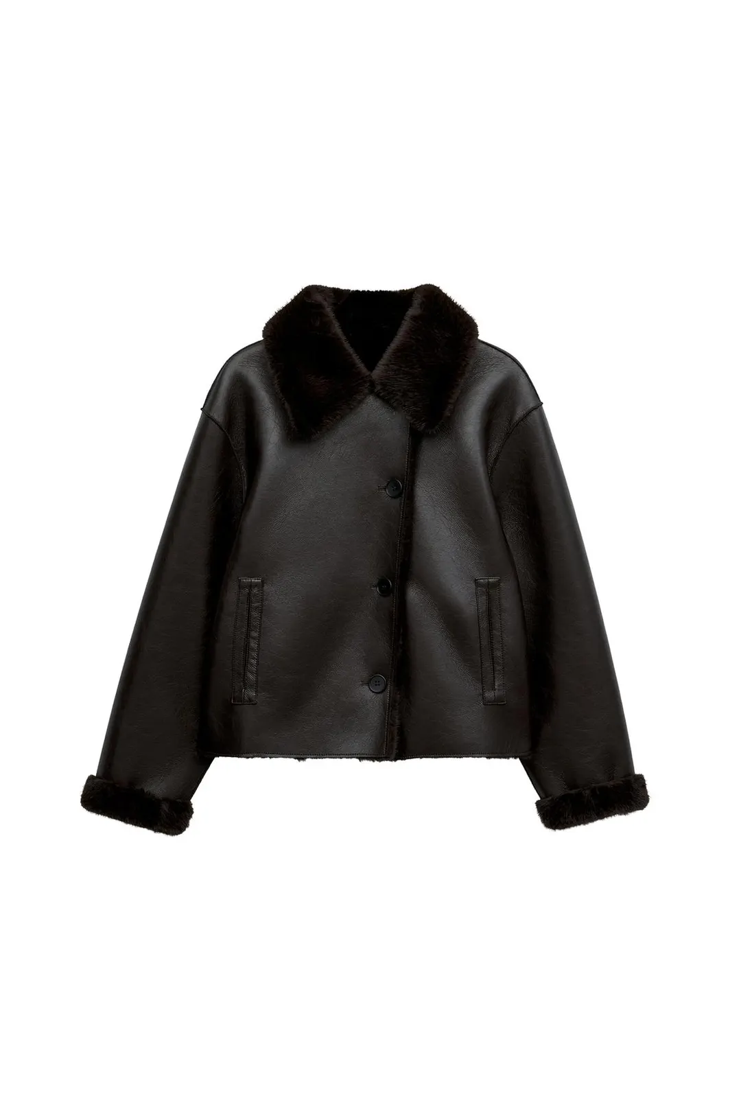 Двусторонняя куртка из двухслойной ткани, Zara