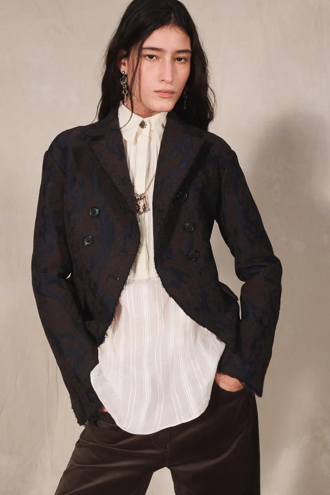 Укороченный жаккардовый жакет LIMITED EDITION, Zara