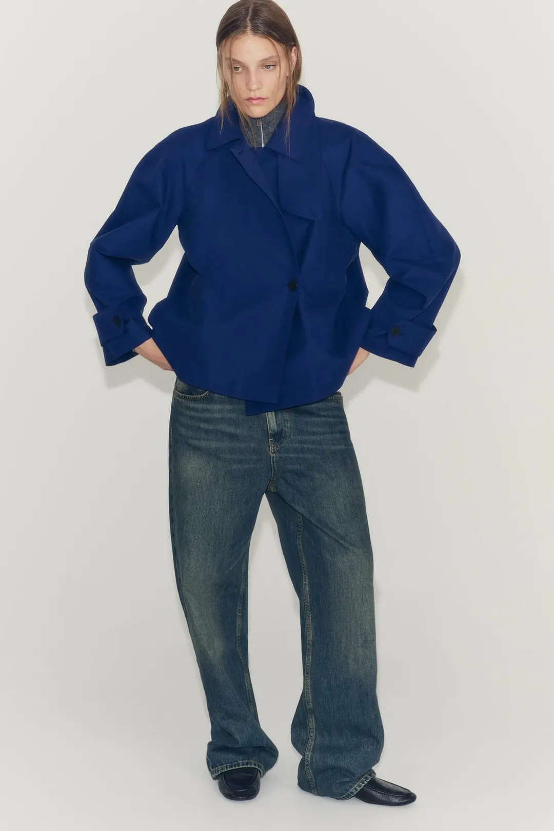 Короткий тренч ZW Collection, Zara