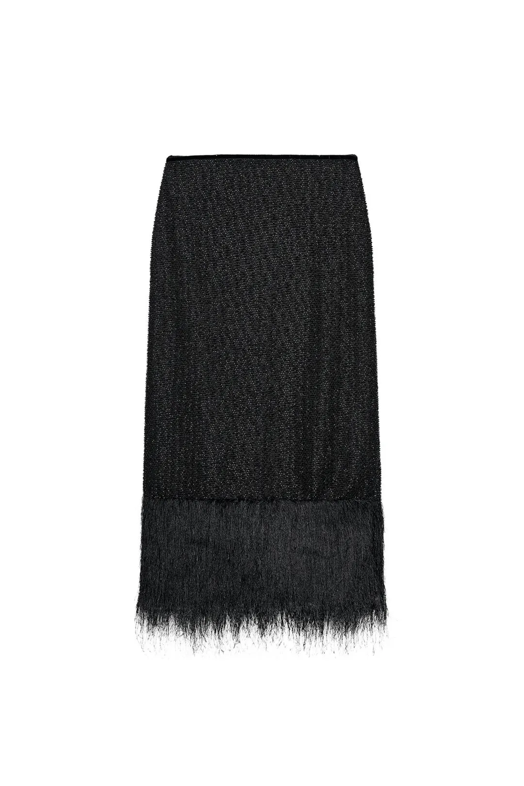 Прямая юбка с бисером ZW Collection, Zara