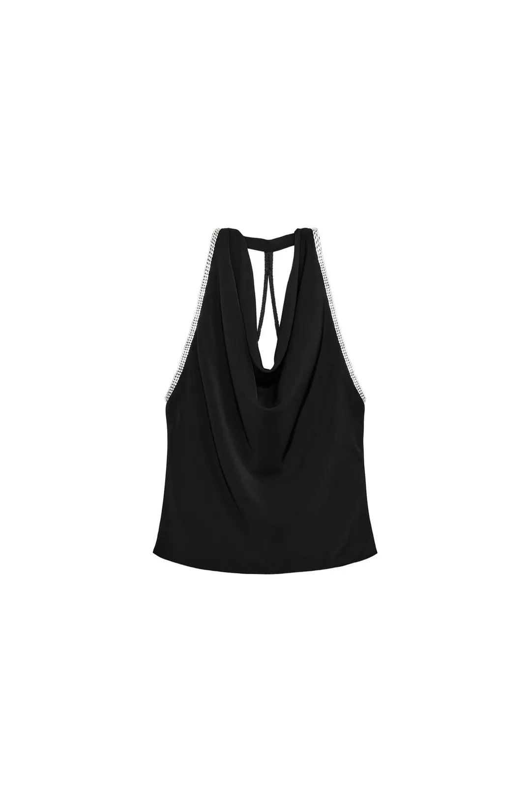 Топ халтер с бусинами, Zara