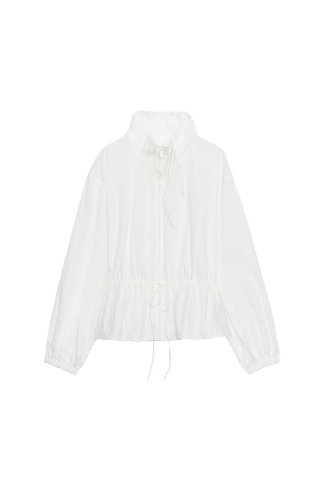 Куртка с высоким воротником и кулиской, Zara