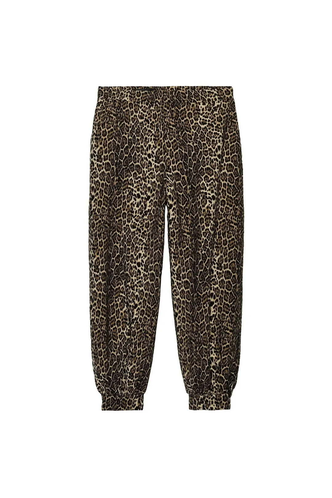 Брюки-саруэл атласные с анималистичным принтом, Zara
